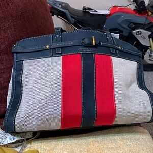 Tory Burch suede striped bag